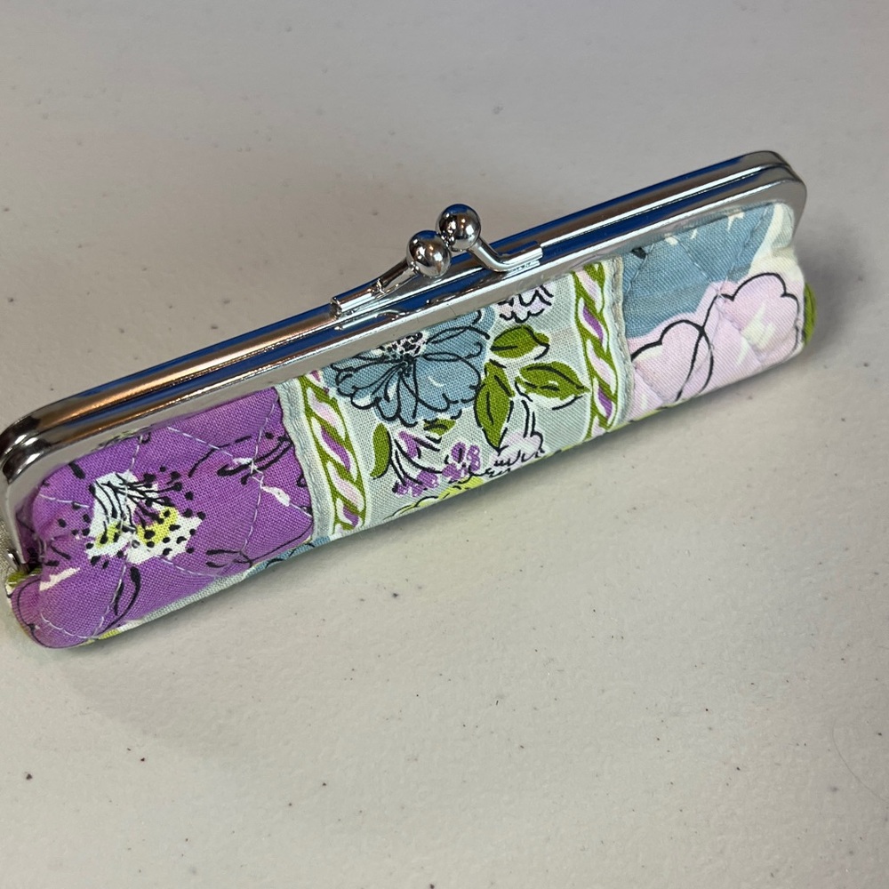 Vera Bradley Floral Cosmetic Lipstick Pen Case Watercolor
